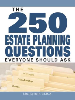 cover image of The 250 Estate Planning Questions Everyone Should Ask